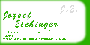 jozsef eichinger business card